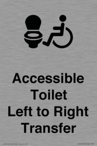 Accessible Toilet with Left to Right Transfer